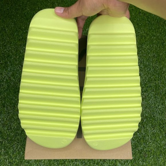 Yeezy Slide Green Glow Second Release Size 12 - Picture 3 of 7